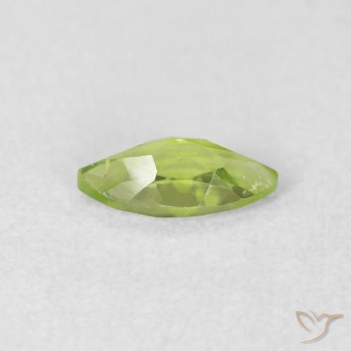 Peridoto Verde Vivo Claro Natural 0.60ct, Marquesa, VS