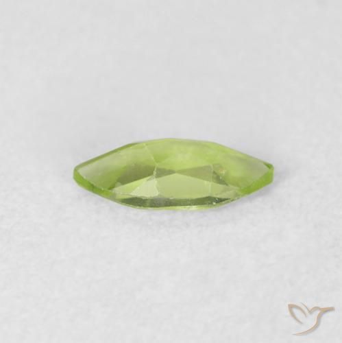 Peridoto Verde Vivo Claro Natural 0.49ct, Marquesa, VS
