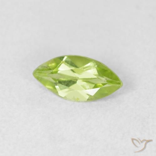 Peridoto Luz verde Natural 0.57ct, Marquesa, VS