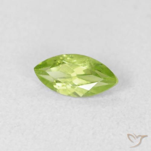 Peridoto Verde claro Natural 0.51ct, Marquesa, VS