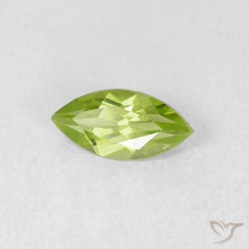 Peridoto Verde claro Natural 0.65ct, Marquesa, VS