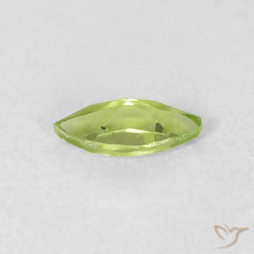Peridoto Verde claro Natural 0.54ct, Marquesa, VS