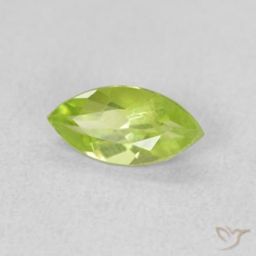 Peridoto Verde médio Natural 0.62ct, Marquesa, VS