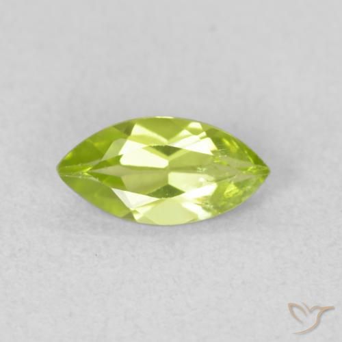 0.58ct Natural Verde amarelado Peridoto, Marquesa, VS