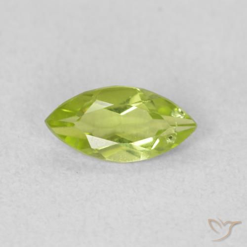 0.55ct Natural Verde médio Peridoto, Marquesa, VS