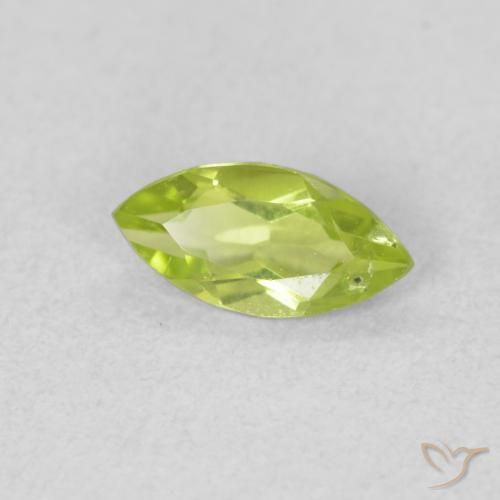 Peridoto Verde médio Natural 0.55ct, Marquesa, VS