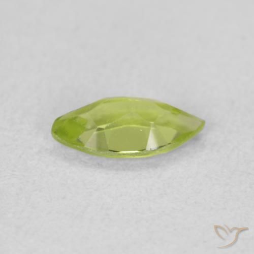 Peridoto Verde médio Natural 0.55ct, Marquesa, VS