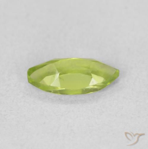 Peridoto Verde claro Natural 0.64ct, Marquesa, VS