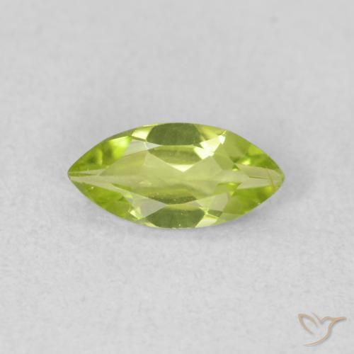 0.48ct Natural Verde amarelado Peridoto, Marquesa, VS
