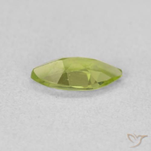 Peridoto verde vivo Natural 0.54ct, Marquesa, VS