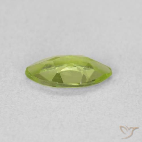Peridoto verde vivo Natural 0.58ct, Marquesa, VS