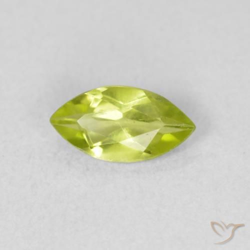 Peridoto Verde claro Natural 0.64ct, Marquesa, VS