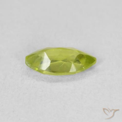 Peridoto Verde claro Natural 0.64ct, Marquesa, VS