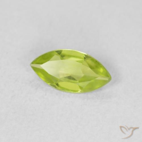Peridoto Verde claro Natural 0.51ct, Marquesa, VS