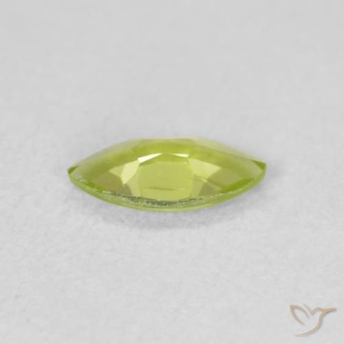 Peridoto Verde claro Natural 0.51ct, Marquesa, VS
