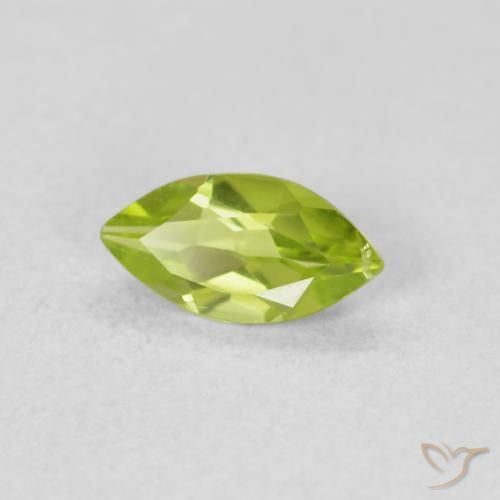 Peridoto Verde claro Natural 0.62ct, Marquesa, VS