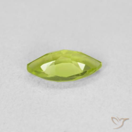 Peridoto Verde claro Natural 0.62ct, Marquesa, VS