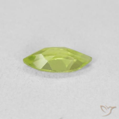 Peridoto Verde claro Natural 0.52ct, Marquesa, VS