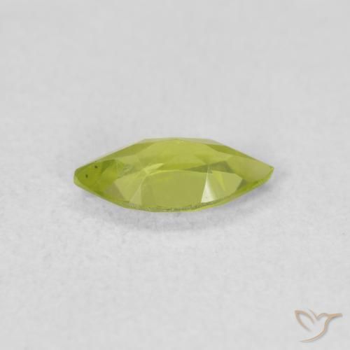 Peridoto verde vivo Natural 0.53ct, Marquesa, VS