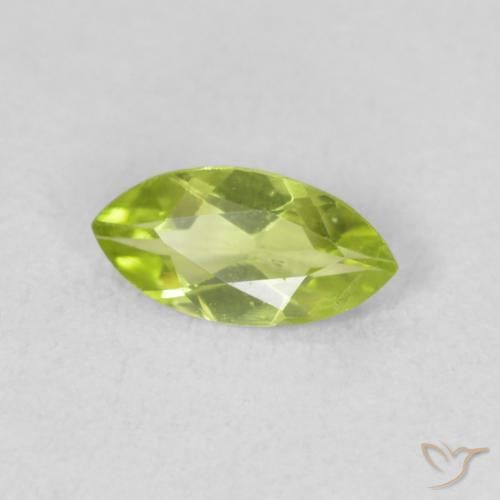 Peridoto Verde claro Natural 0.52ct, Marquesa, VS
