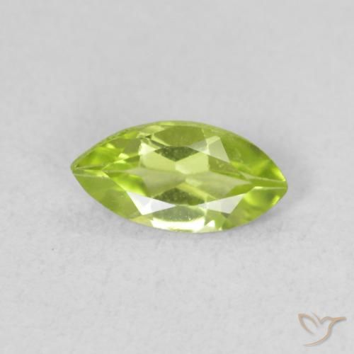 0.51ct Natural Verde médio Peridoto, Marquesa, VS
