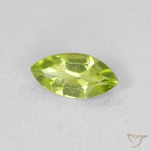 Peridoto Verde médio Natural 0.52ct, Marquesa, VS