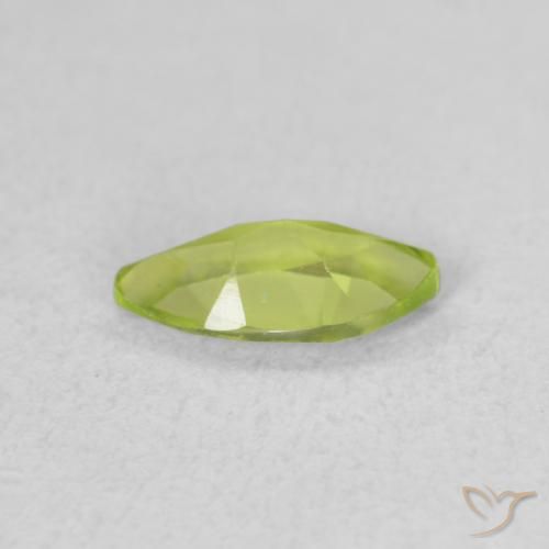 Peridoto Verde médio Natural 0.52ct, Marquesa, VS