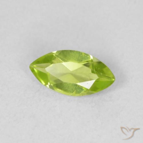Peridoto Verde claro Natural 0.57ct, Marquesa, VS