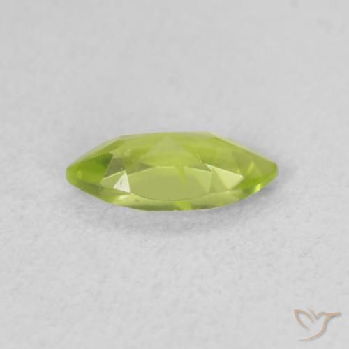 Peridoto Verde claro Natural 0.57ct, Marquesa, VS