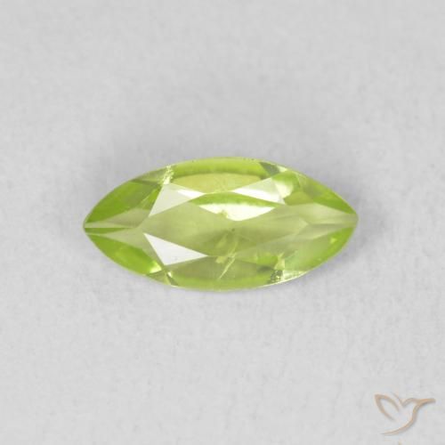 0.55ct Natural Verde médio Peridoto, Marquesa, VS