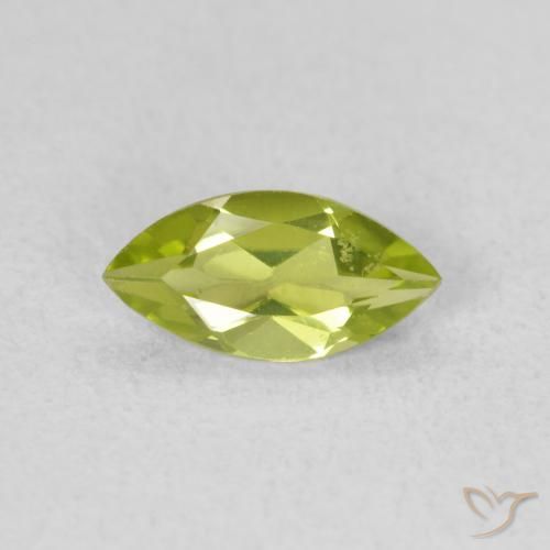 0.52ct Natural Verde oliva Peridoto, Marquesa, VS, Photo A
