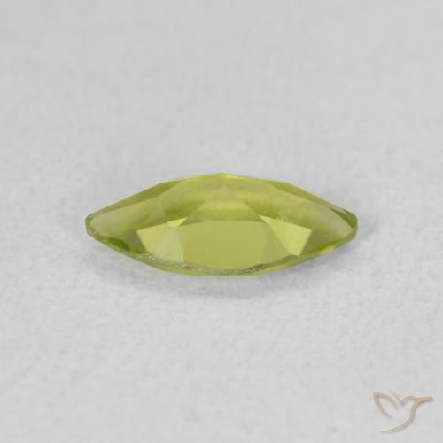 Peridoto Verde oliva Natural 0.52ct, Marquesa, VS