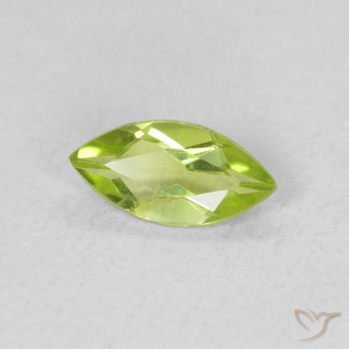 Peridoto Verde claro Natural 0.57ct, Marquesa, VS