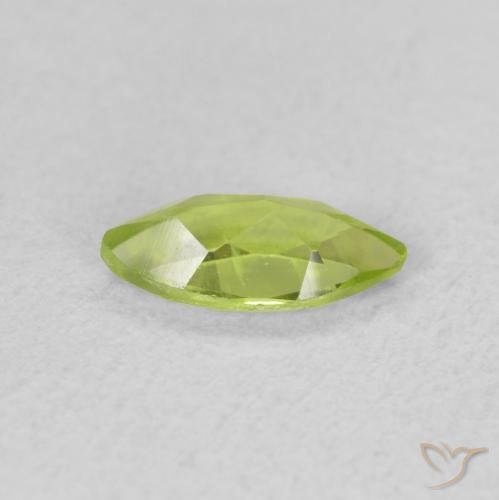 Peridoto Verde claro Natural 0.57ct, Marquesa, VS