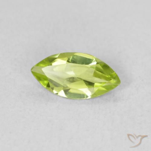 Peridoto Verde médio Natural 0.55ct, Marquesa, VS