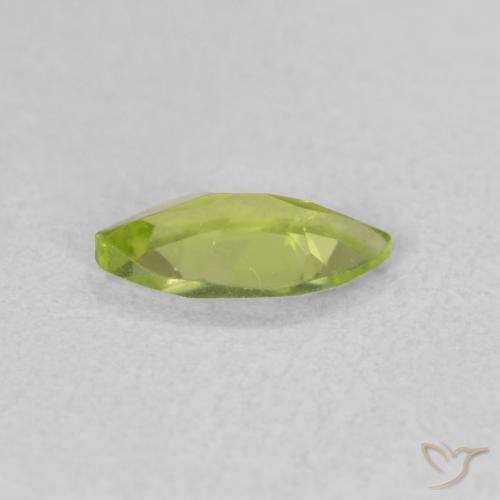 Peridoto Verde médio Natural 0.55ct, Marquesa, VS