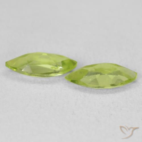 Pedras preciosas de Peridoto Verde amarelado natural de 1.01 ct, Marquesa, VS