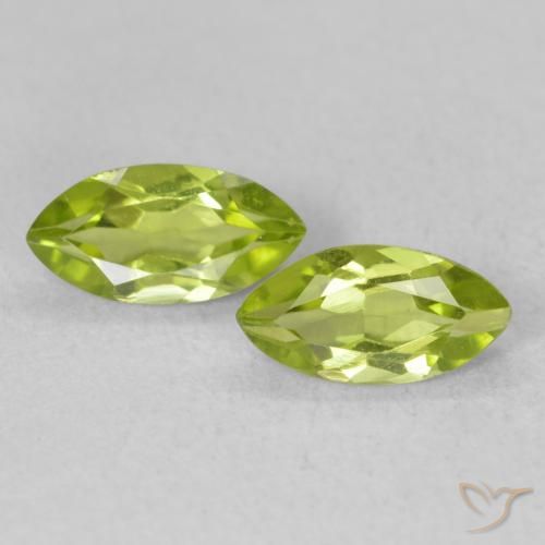 1.18ctw Natural Verde amarelado vivo Peridoto, Marquesa, VS