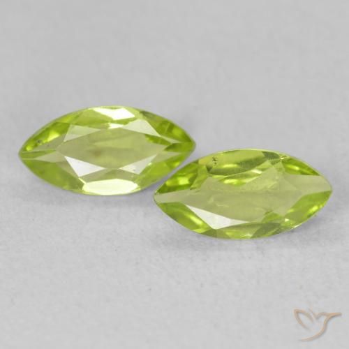 Pedras preciosas de Peridoto Verde médio natural de 1.01 ct, Marquesa, VS