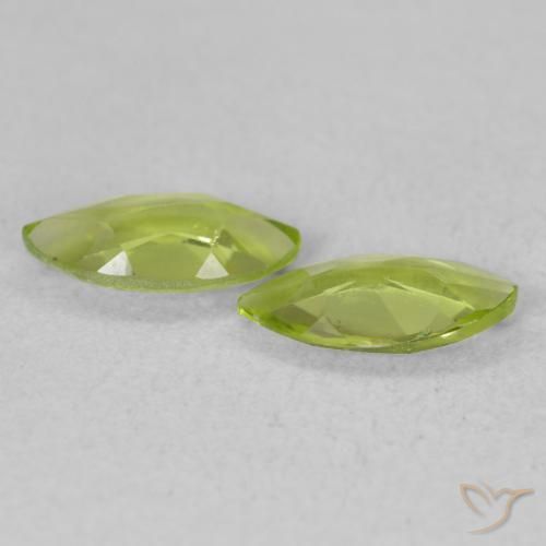 Pedras preciosas de Peridoto Verde médio natural de 1.01 ct, Marquesa, VS