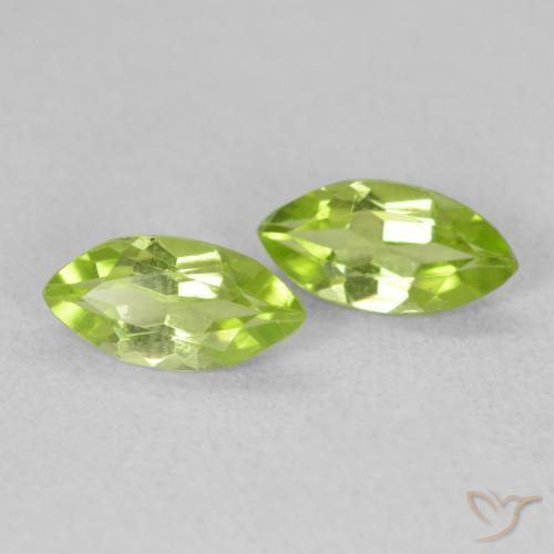1.08ctw Natural Verde claro Peridoto, Marquesa, VS