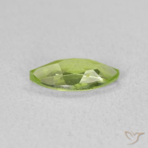 Peridoto Verde claro Natural 0.59ct, Marquesa, VVS-VS