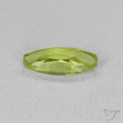 Peridoto Verde claro Natural 0.65ct, Marquesa, VVS-VS