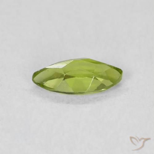 Peridoto Verde médio Natural 0.65ct, Marquesa, VS