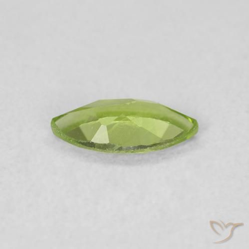 Peridoto verde vivo Natural 0.56ct, Marquesa, VS