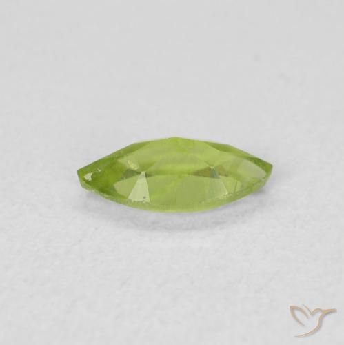 Peridoto Verde Vivo Claro Natural 0.55ct, Marquesa, VS