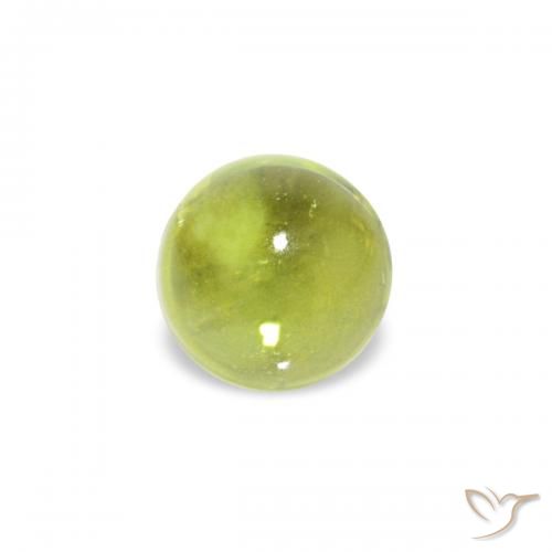 0.38ct Verde oliva Peridoto, Redondo, Transparente