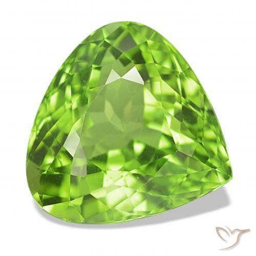 Peridoto verde vivo Natural 10.00ct, Formato de pêra, VVS-VS