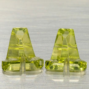 Pedras preciosas de peridoto verde natural de  ct, forma extravagante, VS