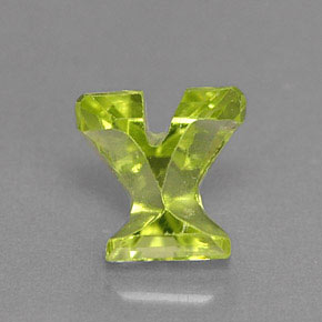 Peridoto verde natural 0,46ct, forma extravagante, VS